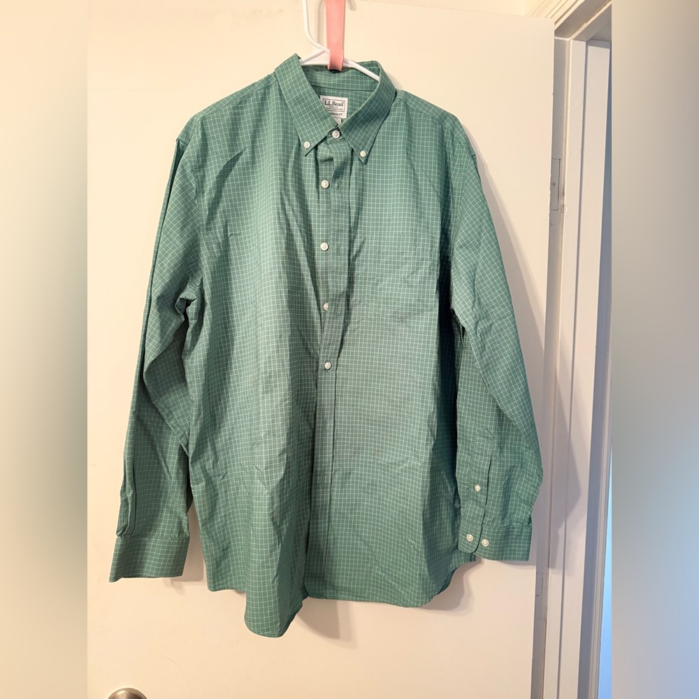 L.L. Bean Men's  Plaid Button Down Shirt